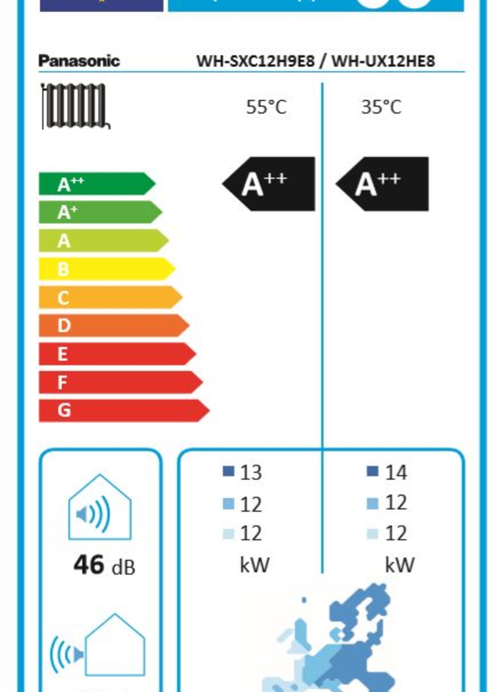 Panasonic Splitsystem T-Cap Generation 'H' WH-SXC12H9E8 / WH-UX12HE8