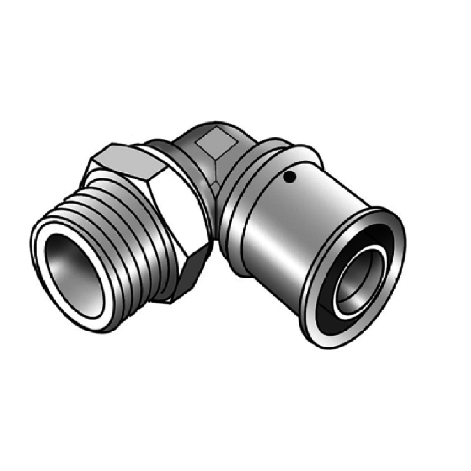 KeKelit Kelox Ultrax Übergangswinkel 90° AG