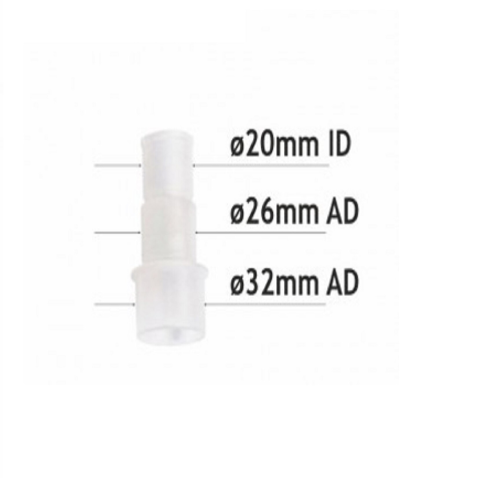 Adapter für Kugel-Kondensatsiphon