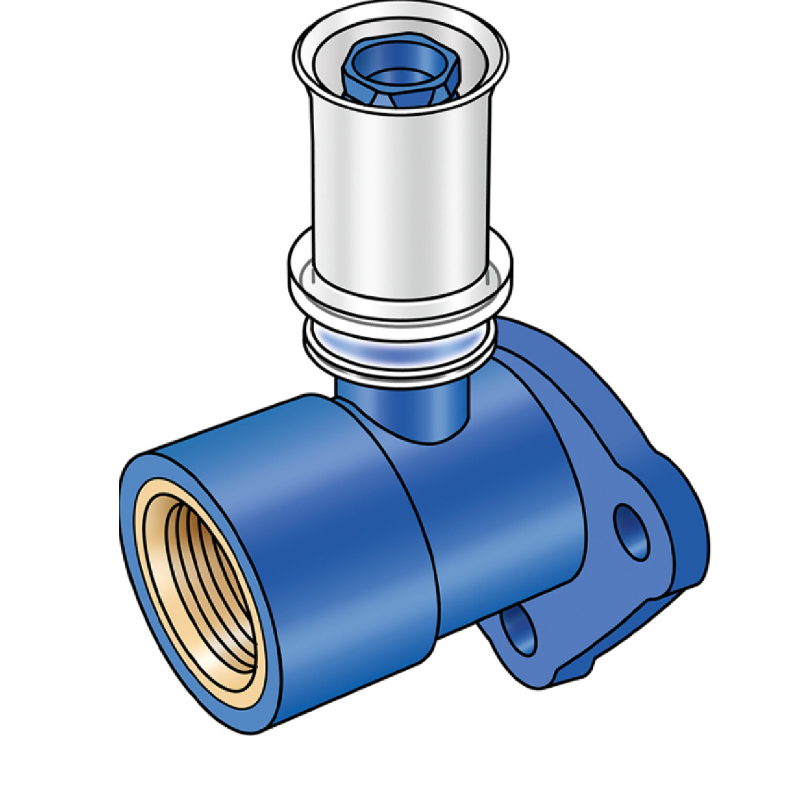 KeKelit Kelox Windox-W Wandscheibe 90° mit IG