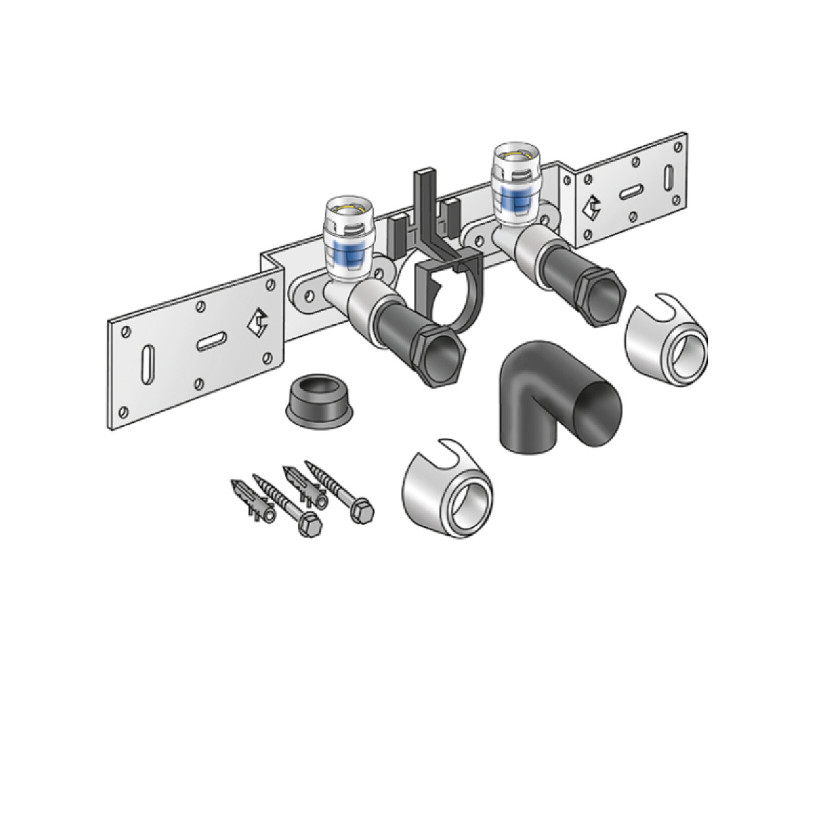 KeKelit Kelox PROtec Anschluss Set + Siphon