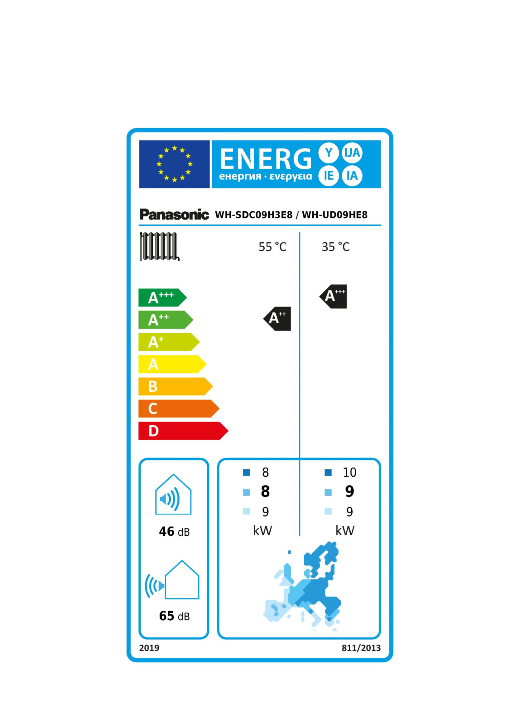 Panasonic Splitsystem Generation 'H'  WH-SDC09H3E8/WH-UD09HE8