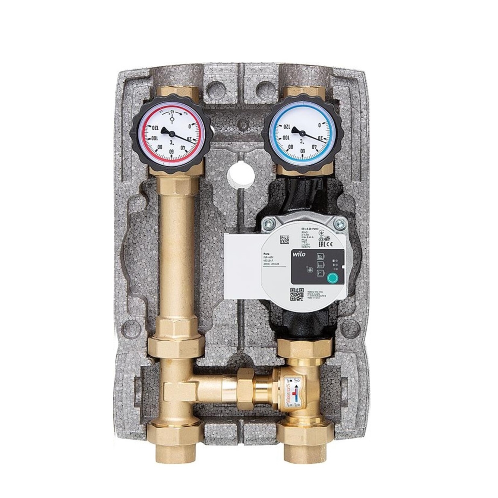 Festbrennstoffladeset 1'' thermisch mit Wilo Para 15/6SC