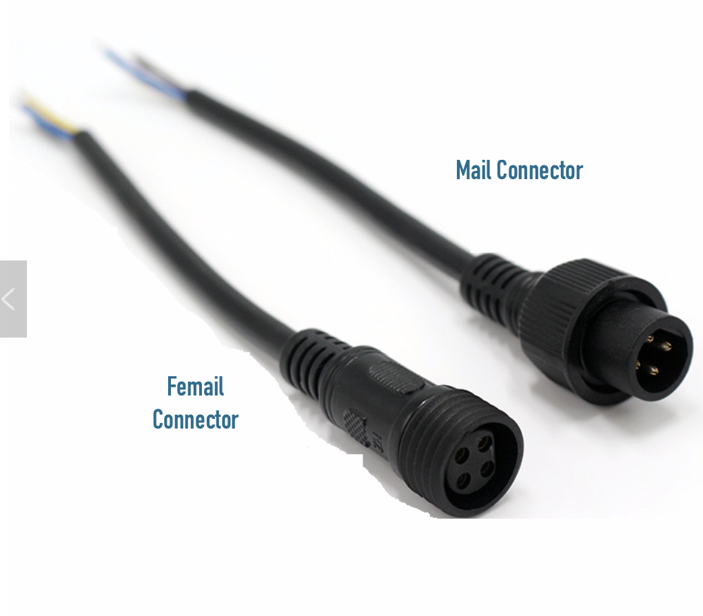 Ledika LED Outdoor Male connector kabel RGB