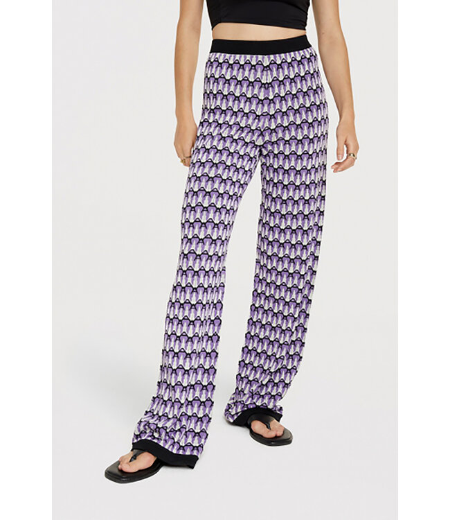 Alix the Label 2306160207 Knitted a-jacquard pants