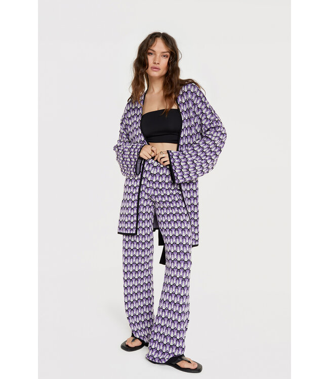 Alix the Label 2306160207 Knitted a-jacquard pants