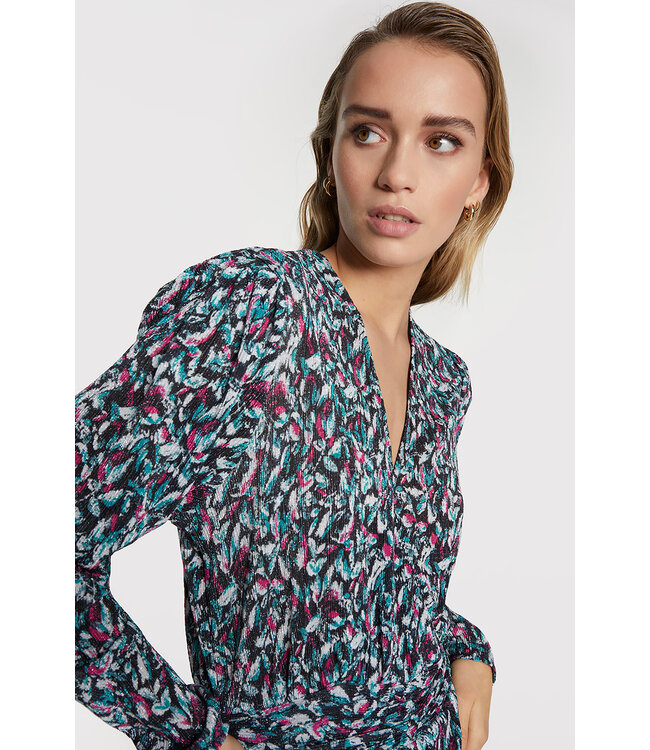 Alix the Label 2308326336 Knitted flower lurex dress