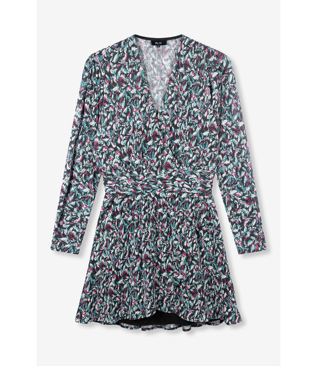 Alix the Label 2308326336 Knitted flower lurex dress