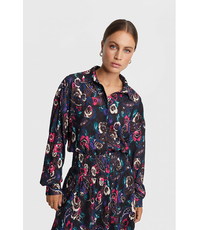 Alix the Label 2308922332 Ladies woven paisley flower oversized blouse