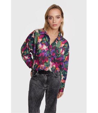 Alix the Label Camouflage Flower Blouse