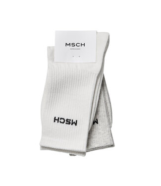 MOSS Copenhagen Sporty Logo Socks