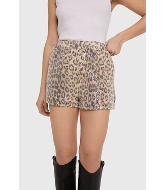 Alix the Label animal sequin shorts