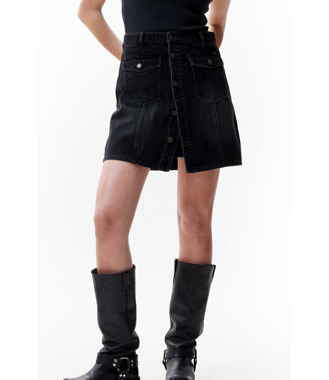 Catwalk Junkie 2402034202 button up denim short skirt