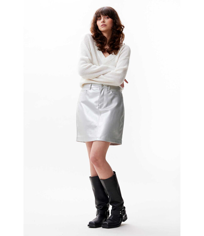 Catwalk Junkie 2402034206 vegan leather 5 pocket skirt