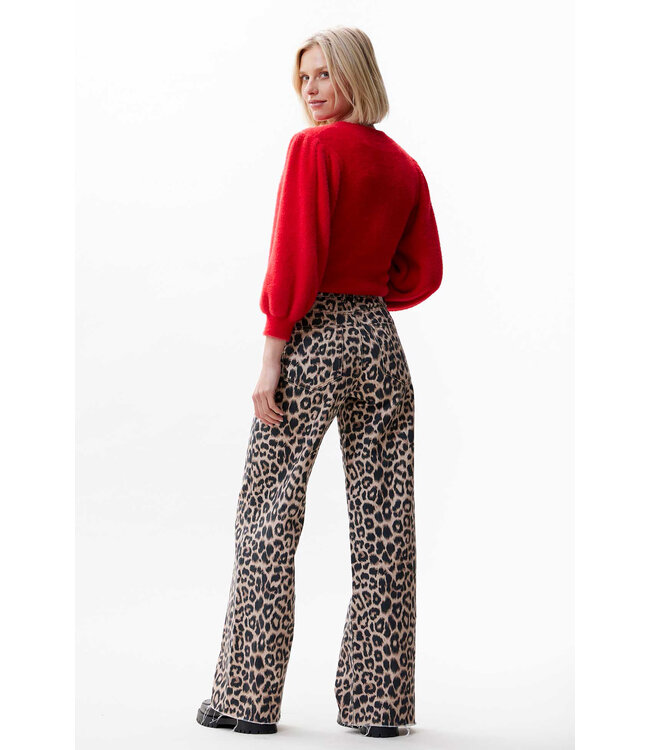 Catwalk Junkie 2402030019 Loose fit leopard jeans