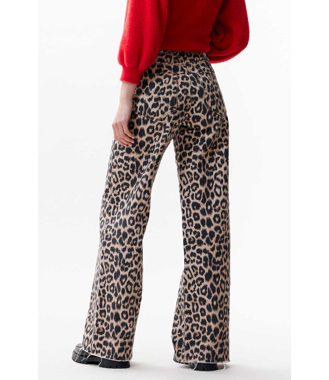 Catwalk Junkie 2402030019 Loose fit leopard jeans