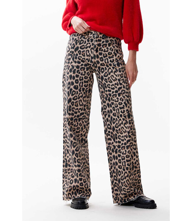 Catwalk Junkie 2402030019 Loose fit leopard jeans