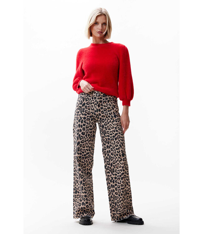 Catwalk Junkie 2402030019 Loose fit leopard jeans