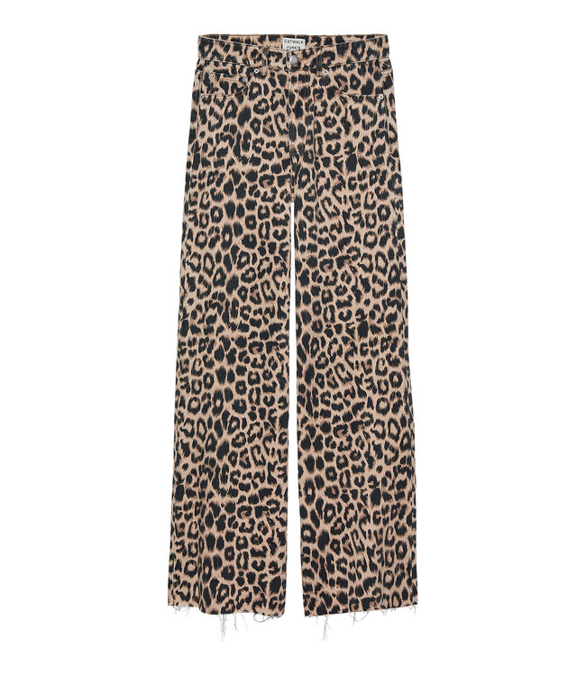 Catwalk Junkie 2402030019 Loose fit leopard jeans