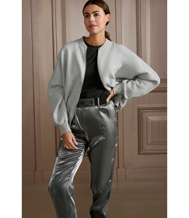 Yaya 01-301144-408 METALLIC WIDE LEG TROUSErs