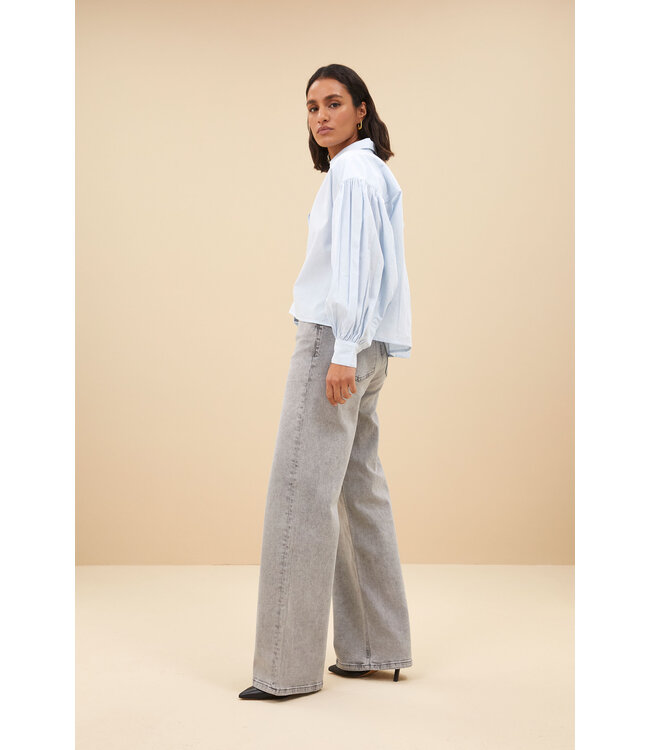 BY-BAR AMSTERDAM 23512037 Sarah short chambray blouse