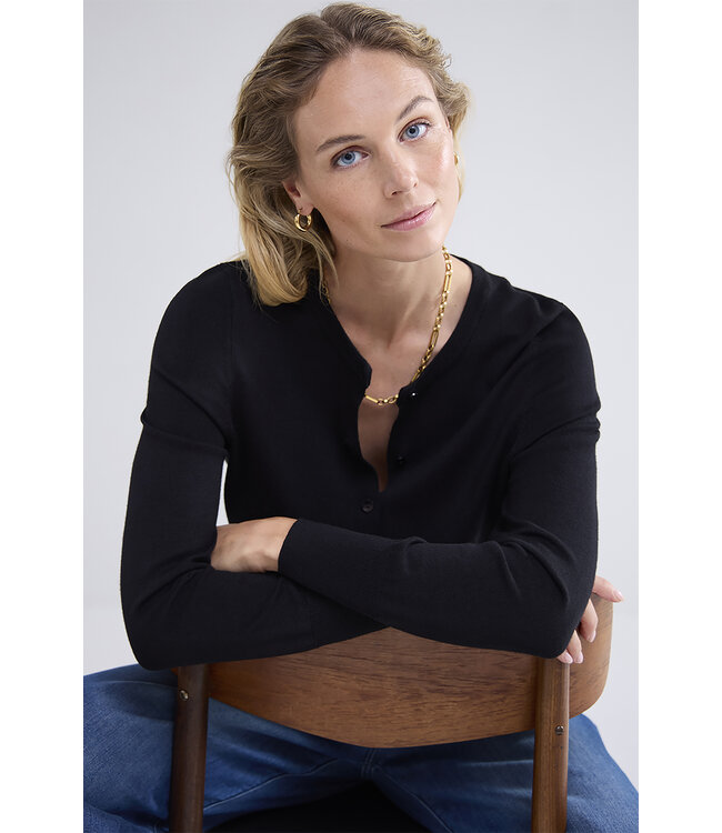 Summum Woman Bordeaux-7980 Short cardigan