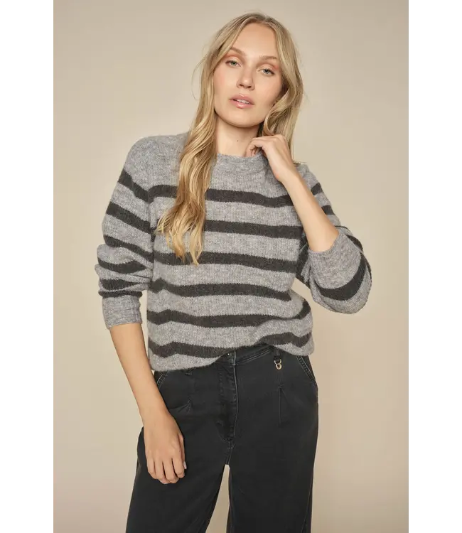 Mos Mosh Thora Stripe Crewneck Knit