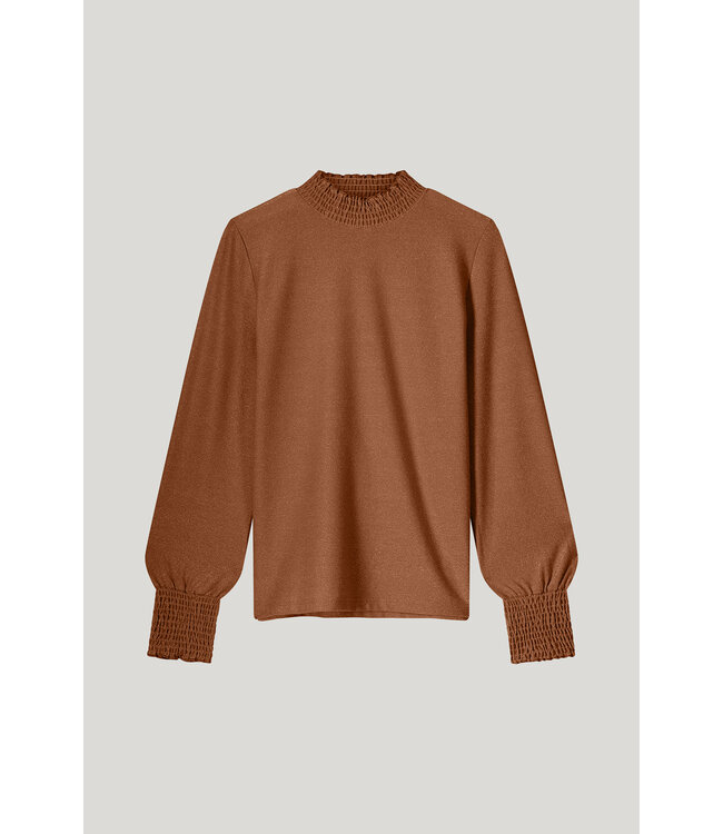 Summum Woman 3s5009-30644 Smocked top Fine Lurex Jersey