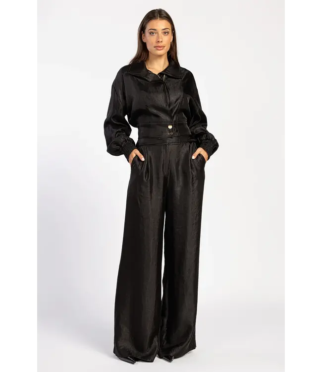 Aaiko ROCIA TWILL SHINE trousers