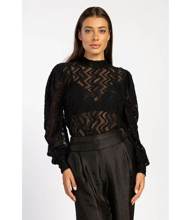 Aaiko ROCIA TWILL SHINE trousers