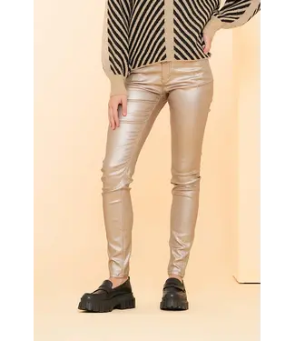 Geisha Jeans coated gold