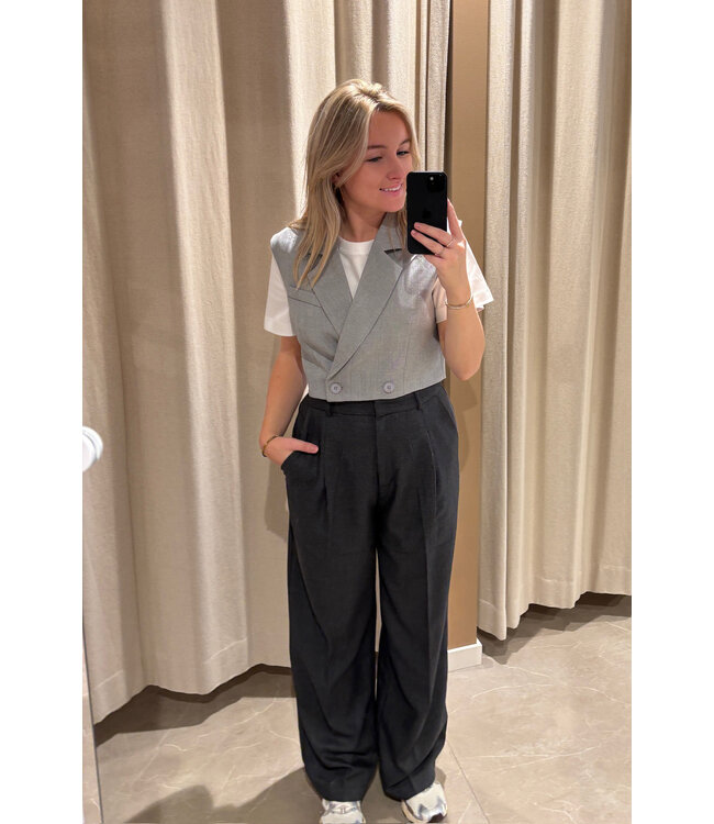 VROUW Limited P969 Pantalon dark grey