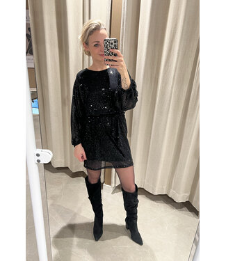 VROUW Limited Sequined dress with belt