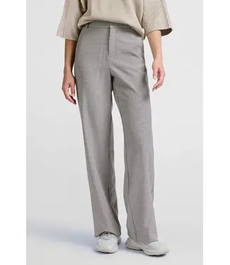Yaya Checked wide leg trouser