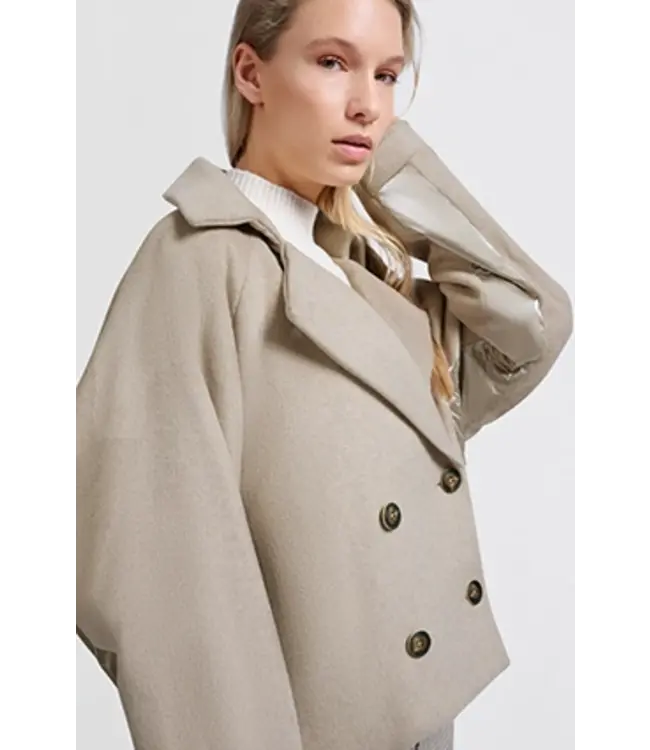 Yaya 02-001043-501 Wool mix short jacket