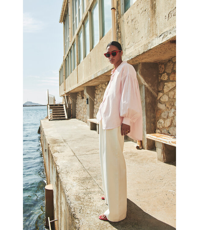 BY-BAR AMSTERDAM 25112069 Sarah pink pinstripe blouse