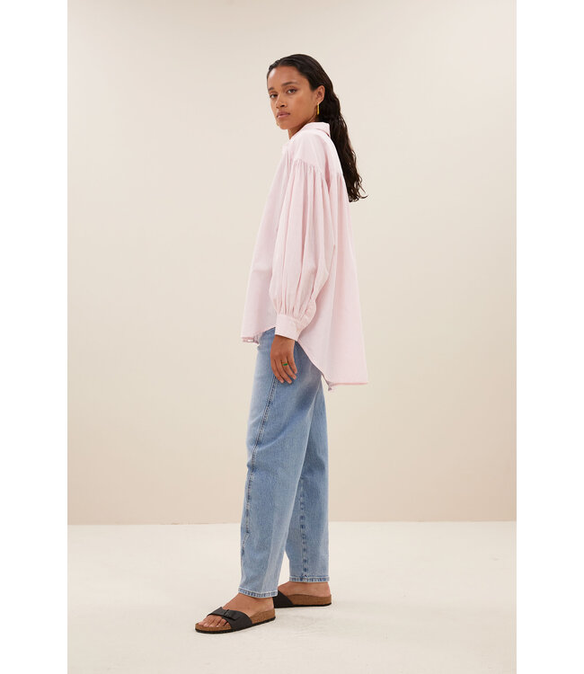 BY-BAR AMSTERDAM 25112069 Sarah pink pinstripe blouse