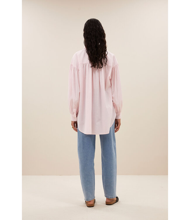 BY-BAR AMSTERDAM 25112069 Sarah pink pinstripe blouse
