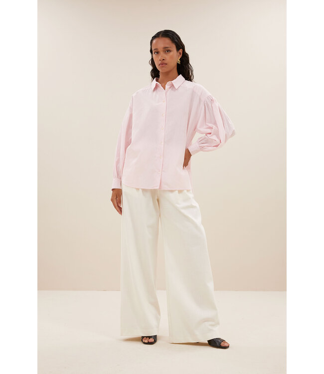 BY-BAR AMSTERDAM 25112069 Sarah pink pinstripe blouse