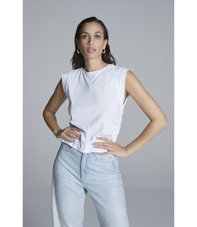 Homage Sleeveless top with gathering