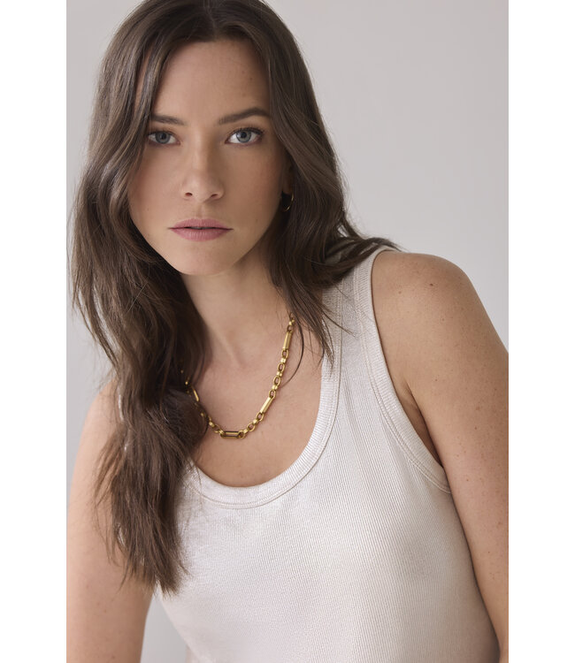 Summum Woman Lisbon-5138 Rib tanktop cotton rib (3s4873)