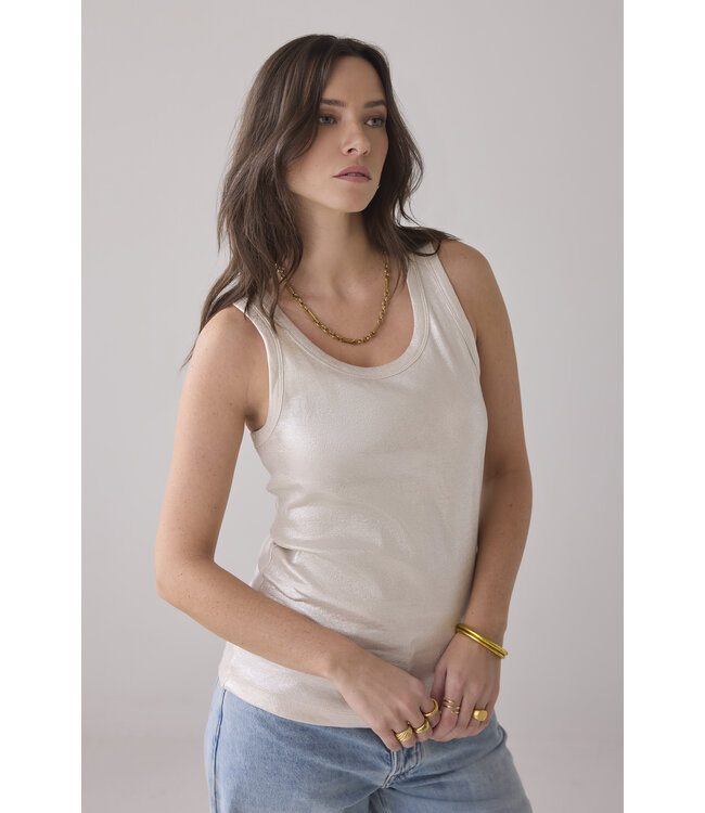 Summum Woman Lisbon-5138 Rib tanktop cotton rib (3s4873)