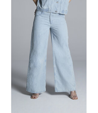 Homage Straight Jeans With Back Slits