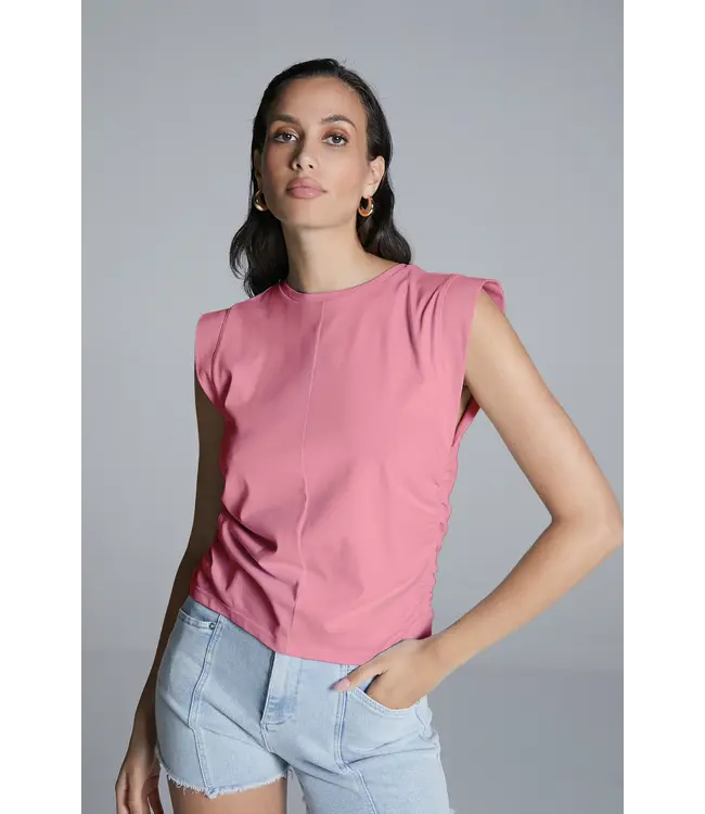 Homage Sleeveless top with gathering