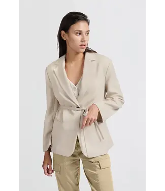 Yaya Oversized blazer with belt