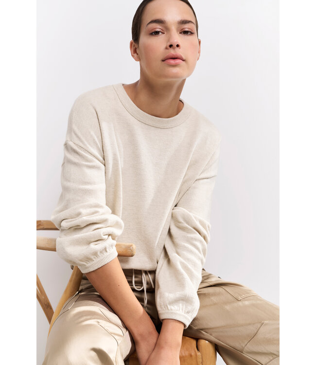 Yaya Sweater with corded hem