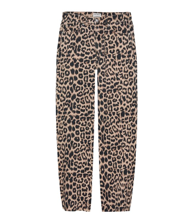 Catwalk Junkie 2402030032 Barrel fit leopard jeans