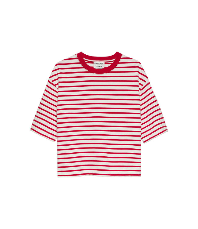 Catwalk Junkie 2502010205 Striped loose fit Tshirt