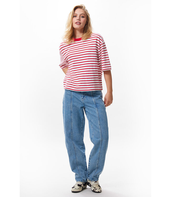 Catwalk Junkie 2502010205 Striped loose fit Tshirt