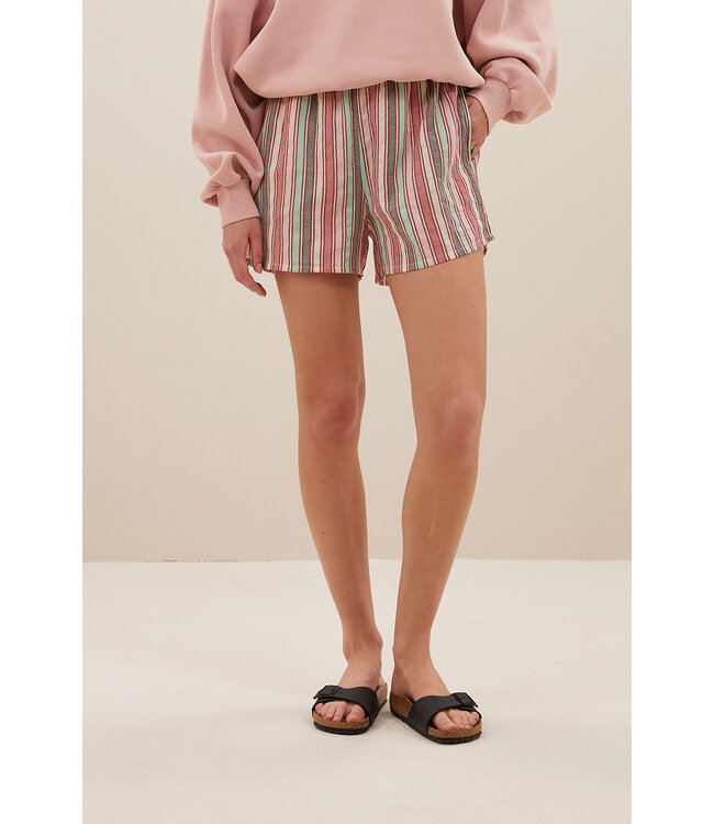 BY-BAR AMSTERDAM isa multi stripe athia shorts
